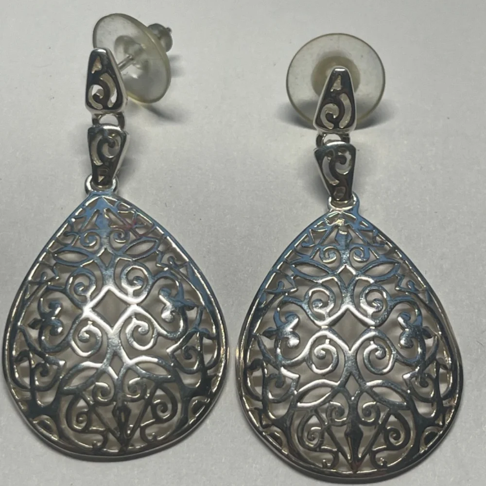 Southern Gates Teardrop Dangle Post Earrings - Picture 2 of 5